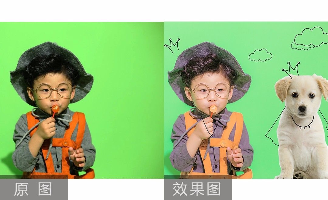 PS-儿童棚拍特色表情的后期教程