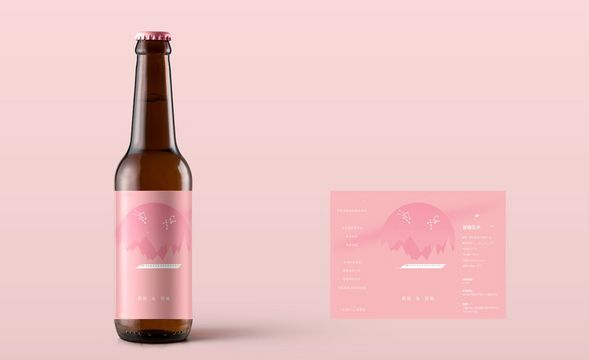 AI-婚礼用精酿啤酒酒标设计