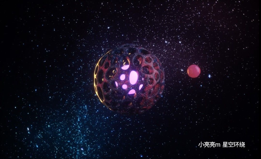 C4D-宇宙星空环绕效果