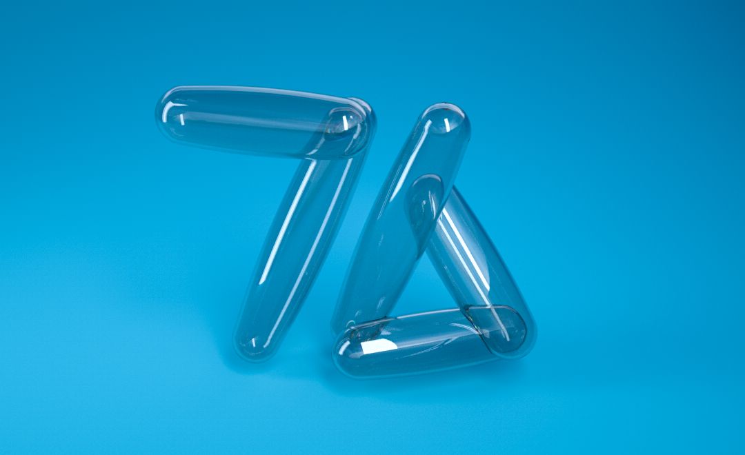 C4D-玻璃胶囊字体76