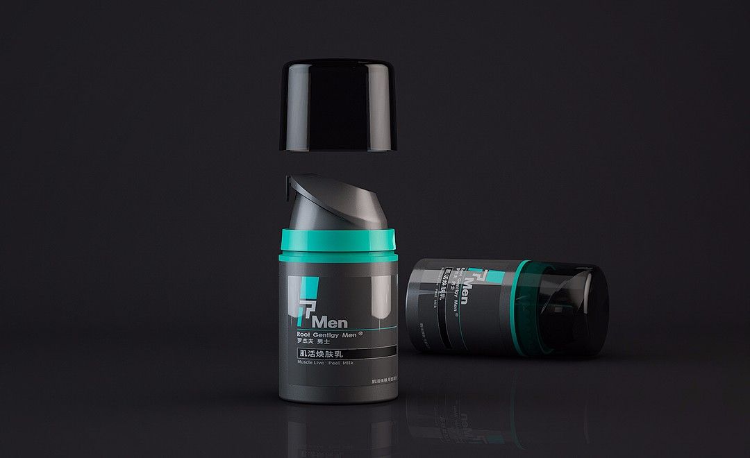 C4D-产品建模-男士护肤建模渲染