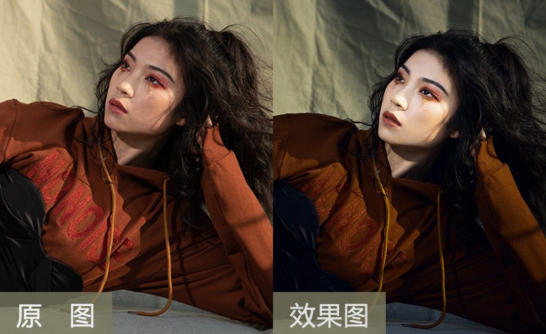 ps-人像创意妆面调色修图 - 摄影艺术教程_ps(cc2018) - 虎课网