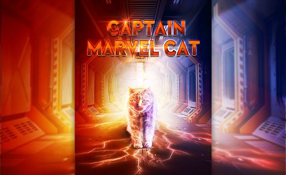 PS-《惊奇猫队长》电影海报设计