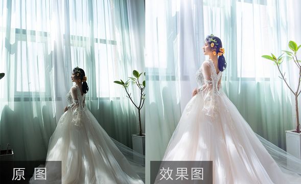 PS-简约韩式婚纱摄影后期周练点评及修图