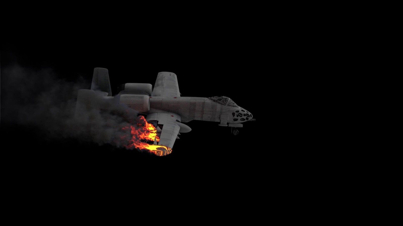 C4D+AE-飞机拖尾烟雾高速运动烟雾的模拟