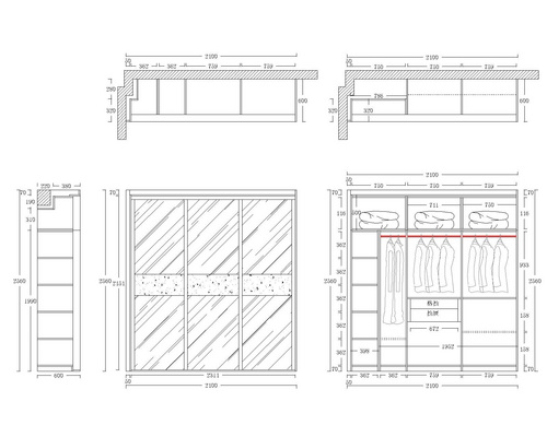 CAD-衣柜-定制柜设计