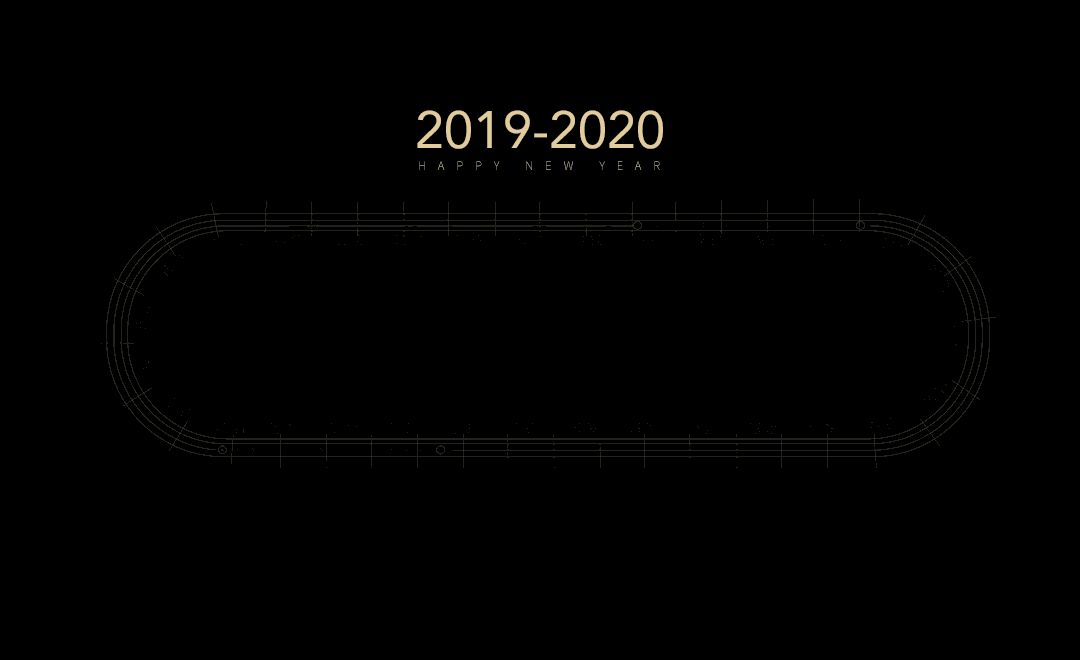 PS+AE-《2019-2020》动态黑金跨年视觉海报（上）