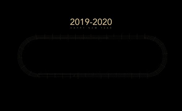 PS+AE-《2019-2020》动态黑金跨年视觉海报（上）