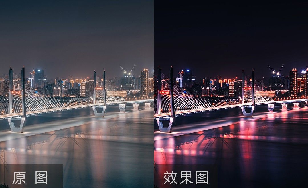 Affinity Photo-曲线功能调节夜景城市