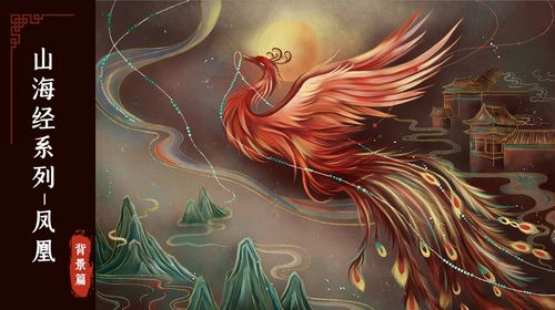 ps-板绘-山海经系列凤凰插画背景篇