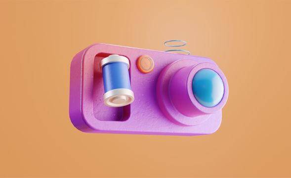 Blender-卡通照相机图标渲染