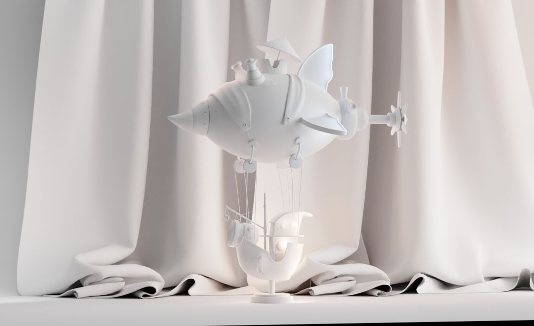 Blender-飞船气球建模