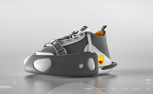 C4D+OC-虚拟卡通鞋子建模渲染