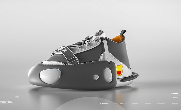 C4D+OC-虚拟卡通鞋子-大体建模