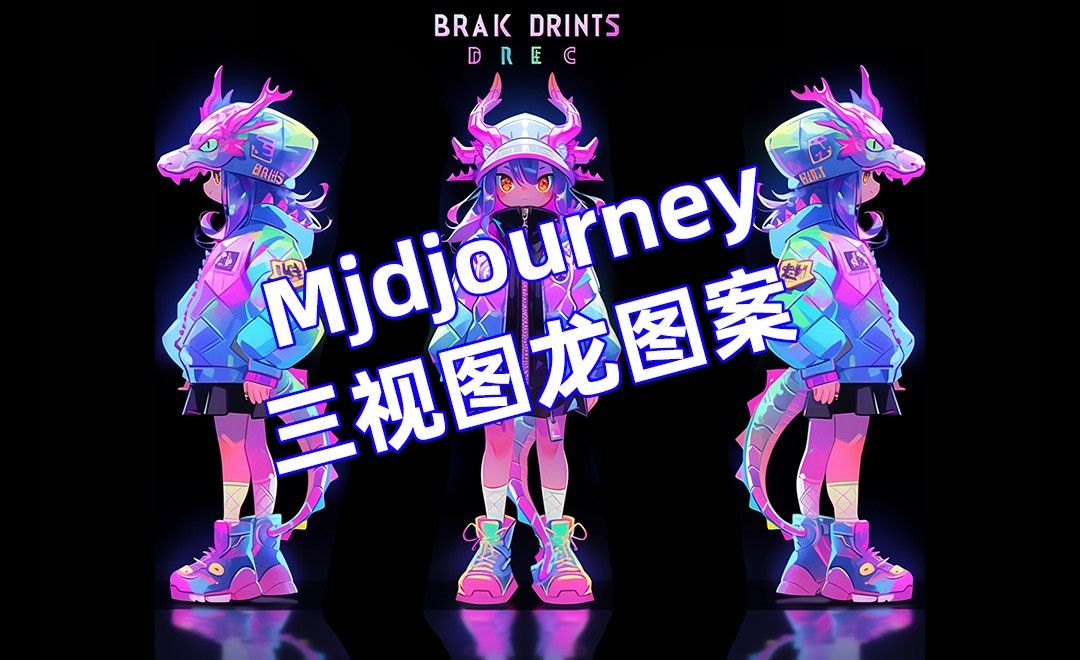 Midjourney-Ai三视图龙型服装