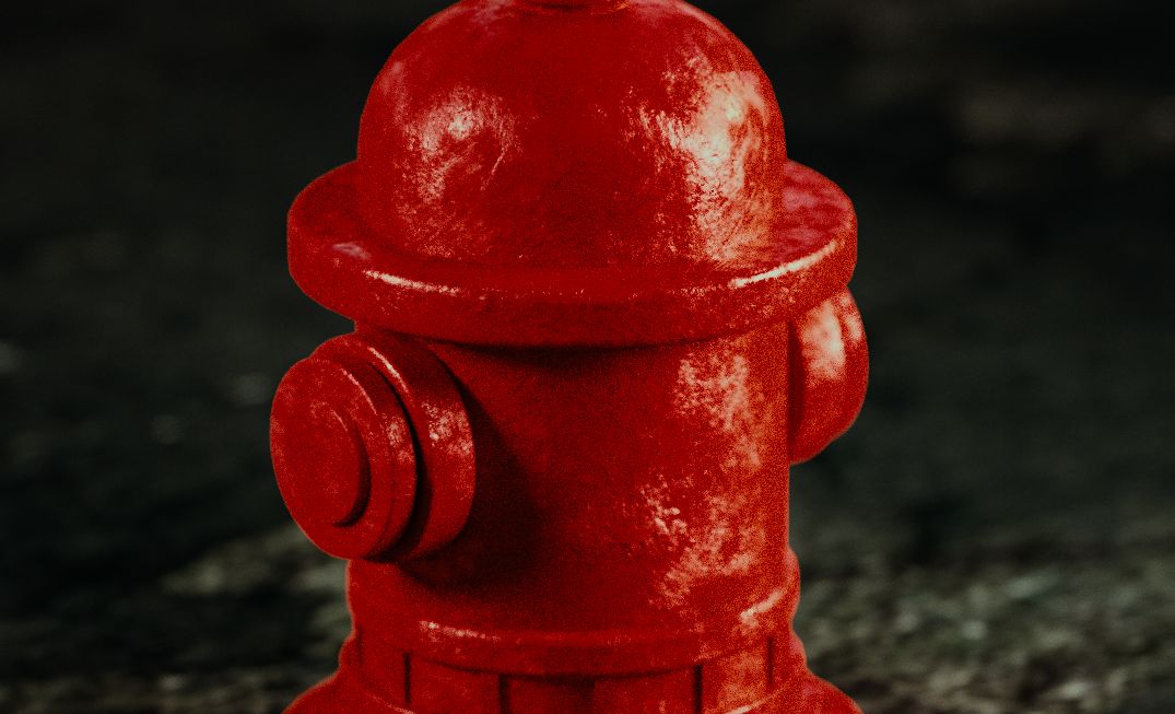 C4D+OC-消防栓建模渲染