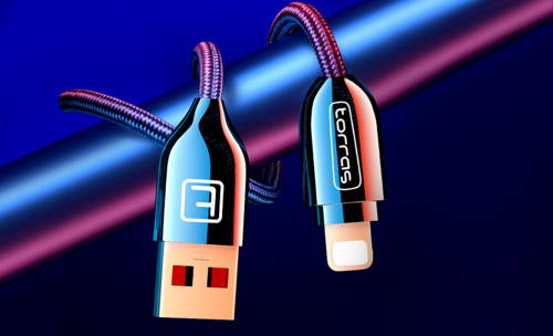 C4D+OC+PS-USB数据线渲染后期