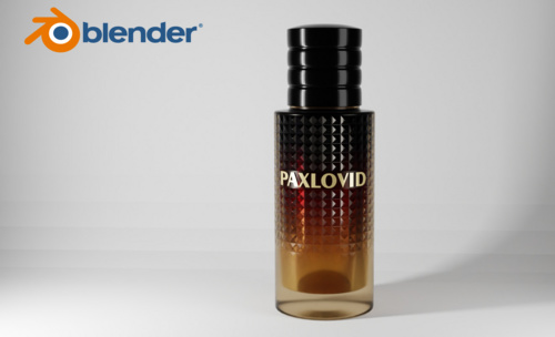Blender-奢侈品瓶包装建模设计