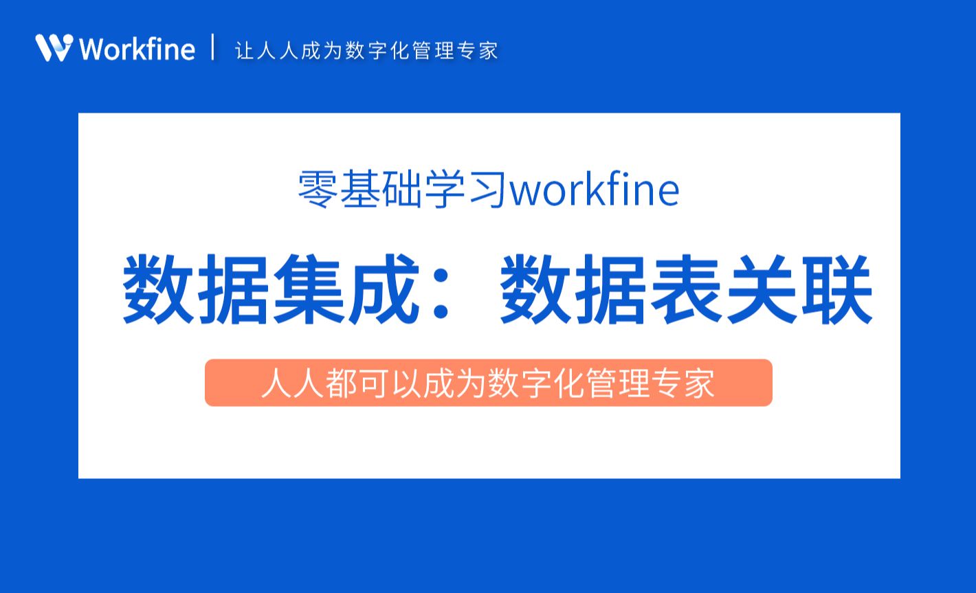 视图：数据表与关联-Workfine零代码企业办公系统4.3