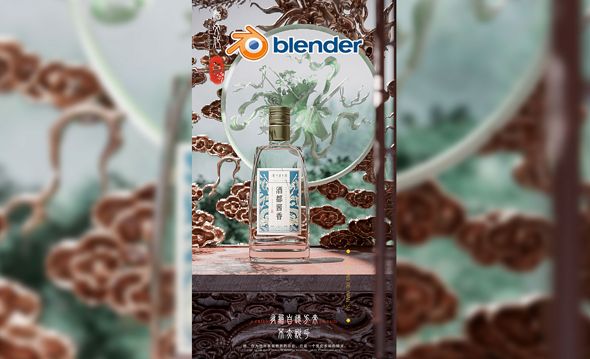 Blender-国潮风镂空效果制作