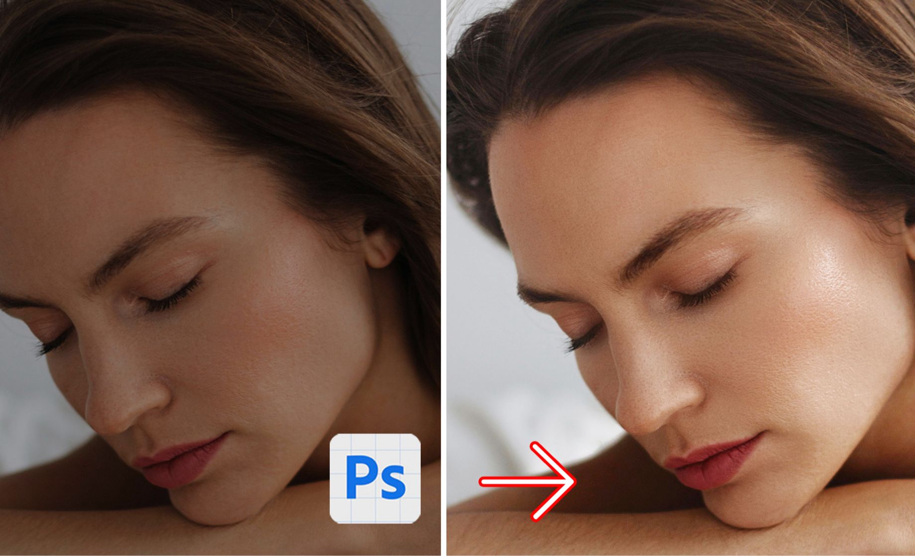 Photoshop如何增强肤色的立体感？