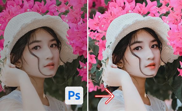 Photoshop如何调整日系人像街拍色调