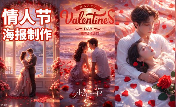 AI-快速制作情人节海报壁纸