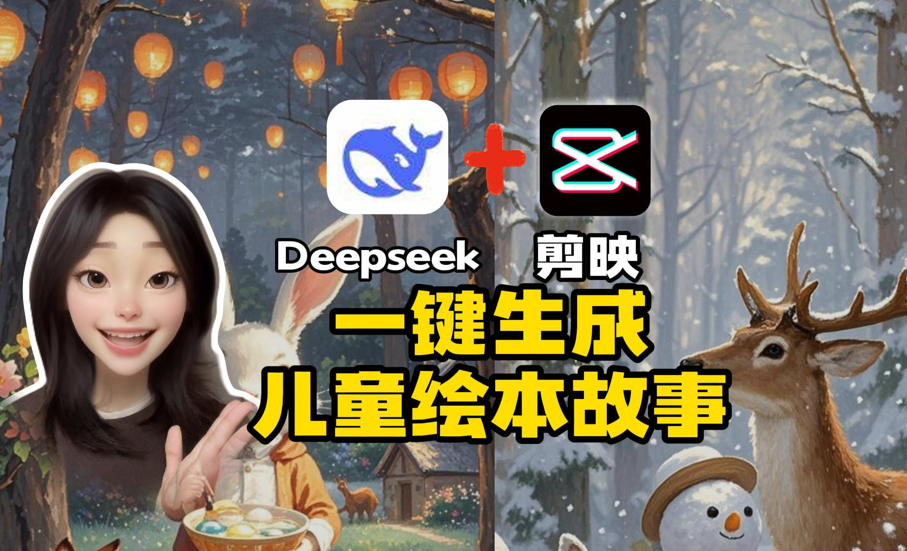 DeepSeek+剪映 一键生成爆款儿童绘本 - 3D数字教程_deepseek、剪映 - 虎课网