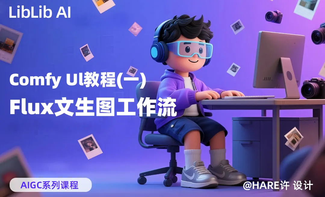 Flux文生图工作流搭建 - Comfy Ul教程（一）