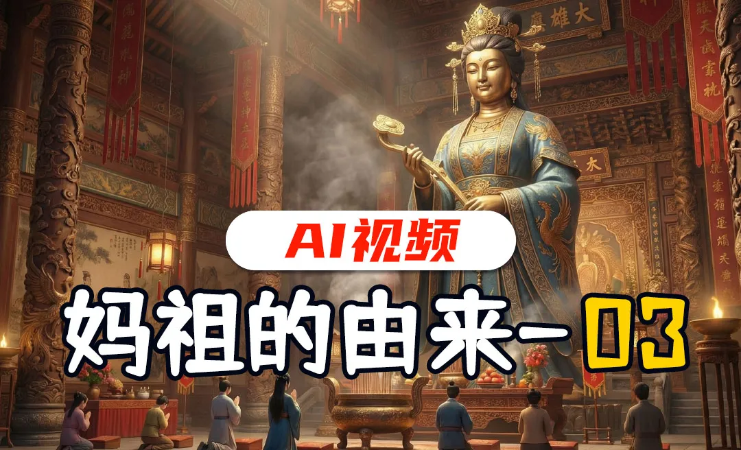 即梦AI+海螺AI-视频生成-妈祖的由来短片AI视频系列教程