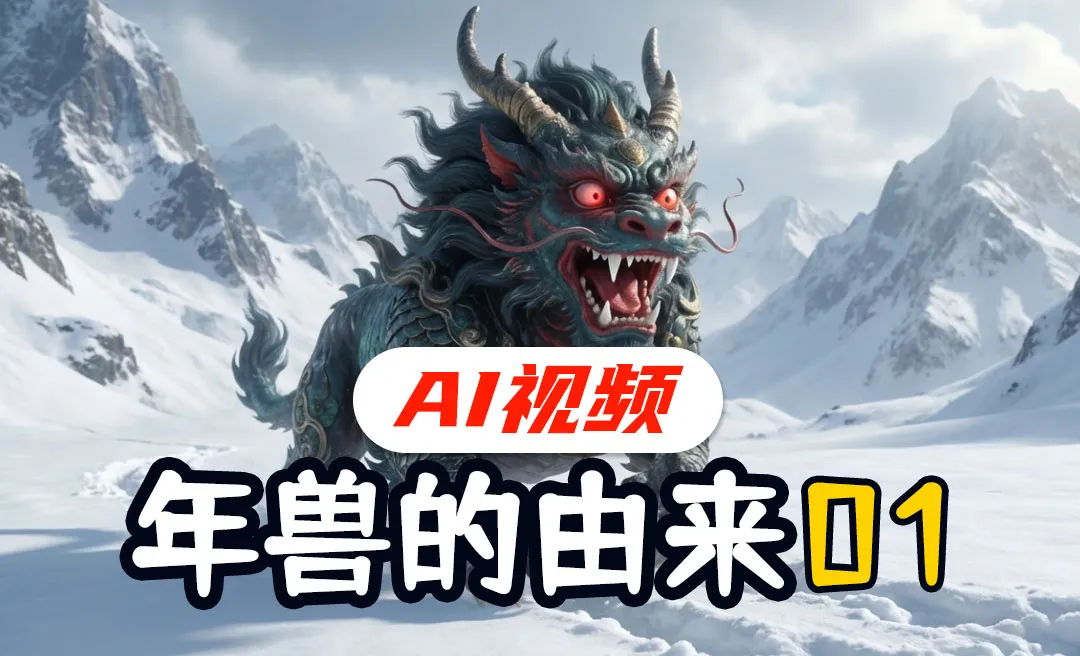 AI视频系列教程：年兽的由来短片01