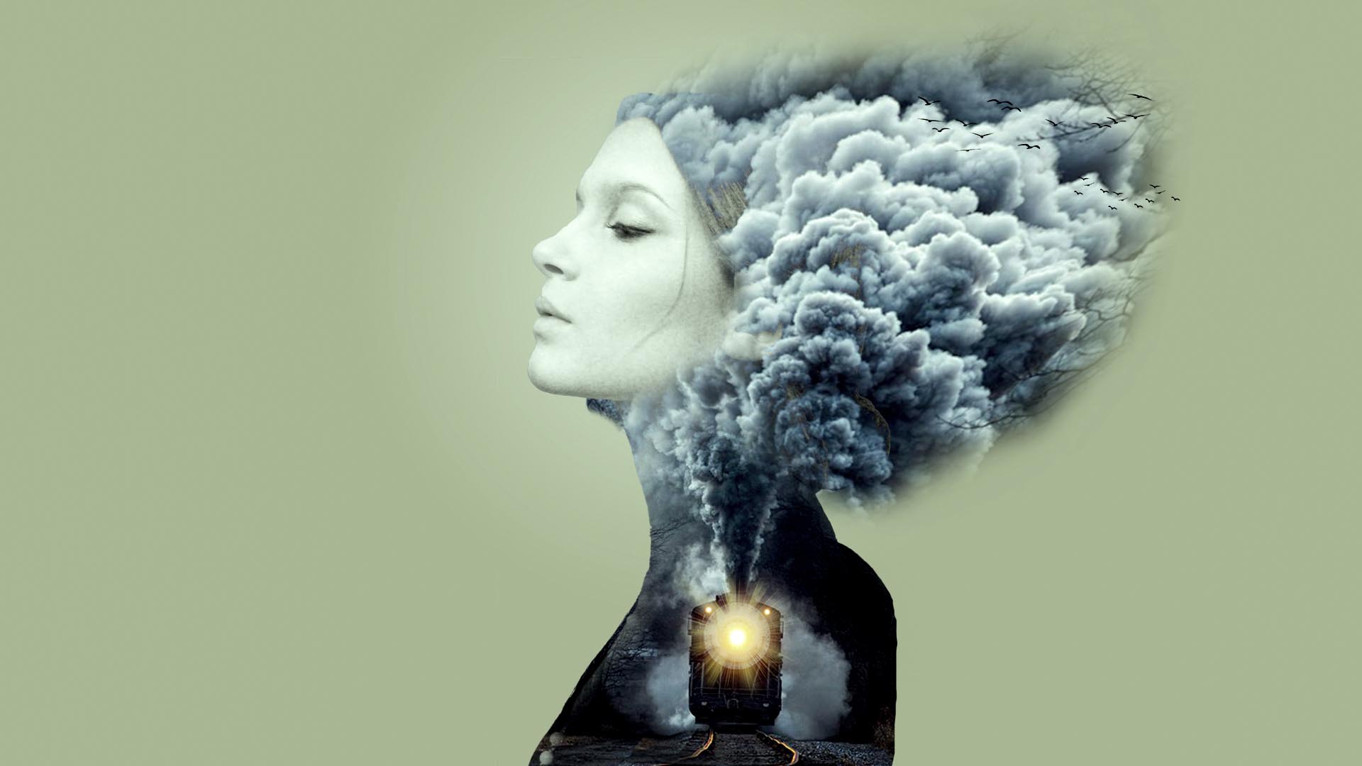 双重曝光之火车人像创意合成