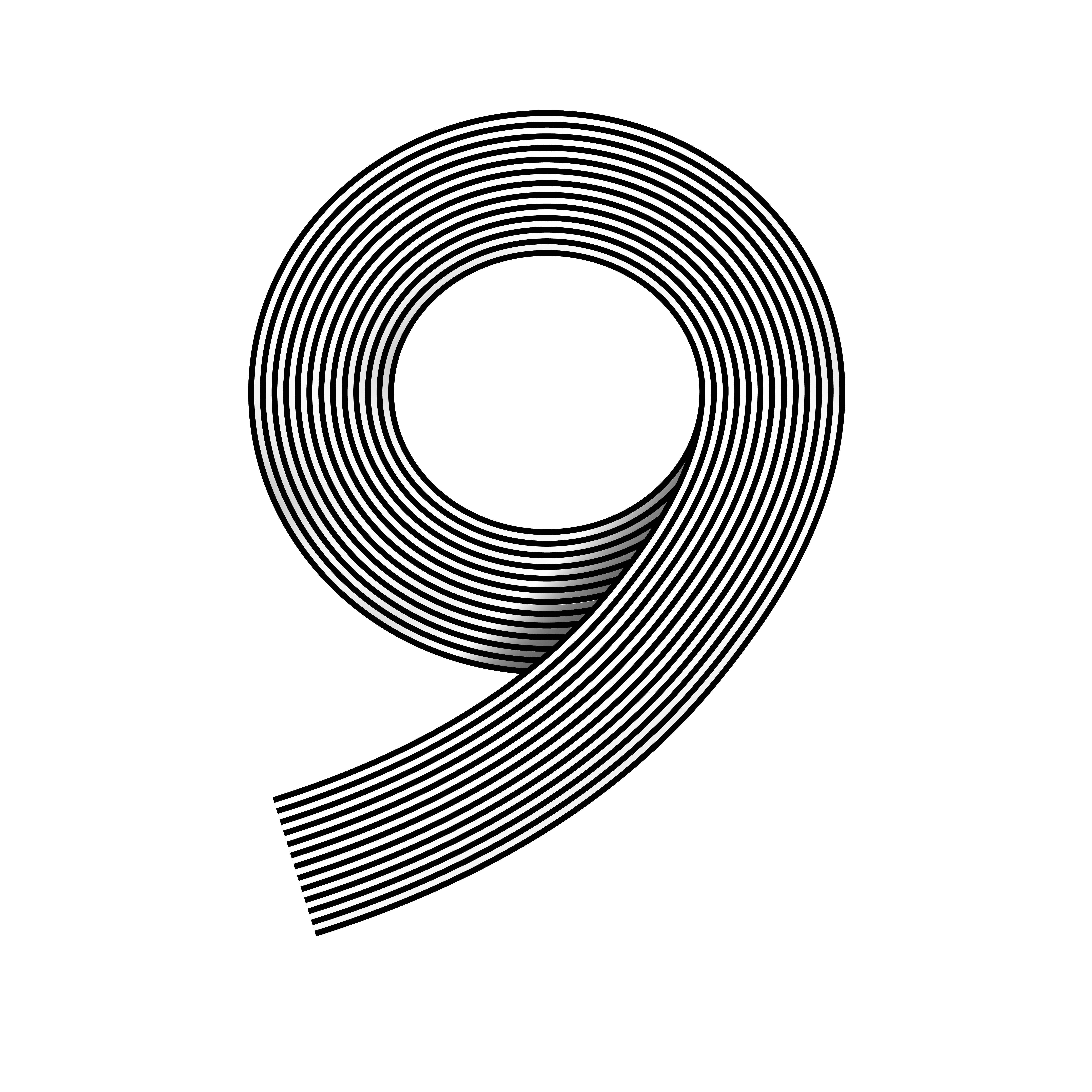 9字体设计8 做的9