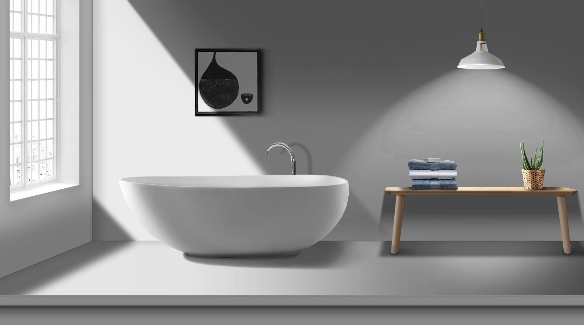 ps-浴室场景光影制作