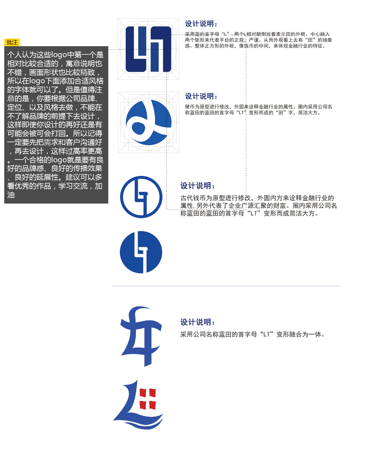 个人认为这些logo中第一个是相对比较合适的,寓意说明也不错,画面形状