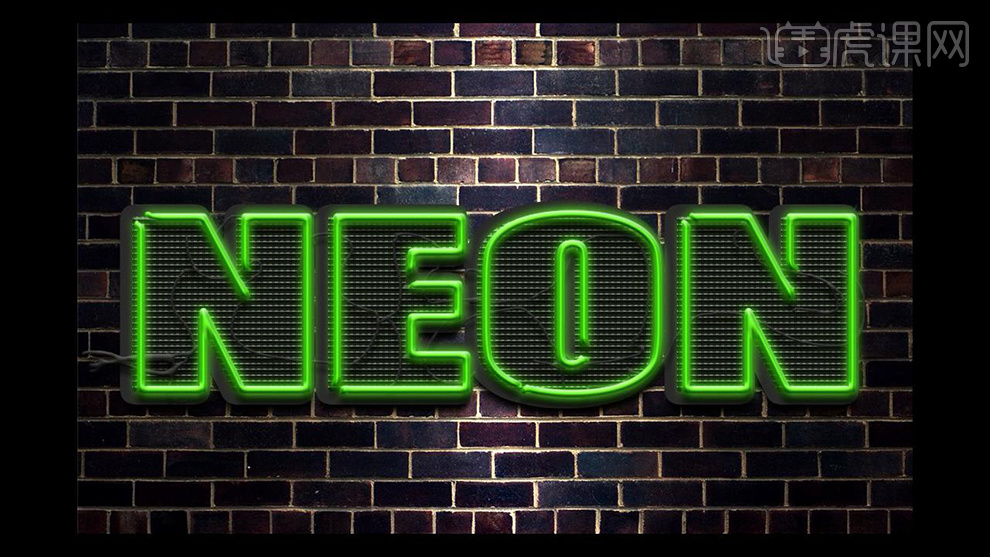 怎样用ps制作neon字体