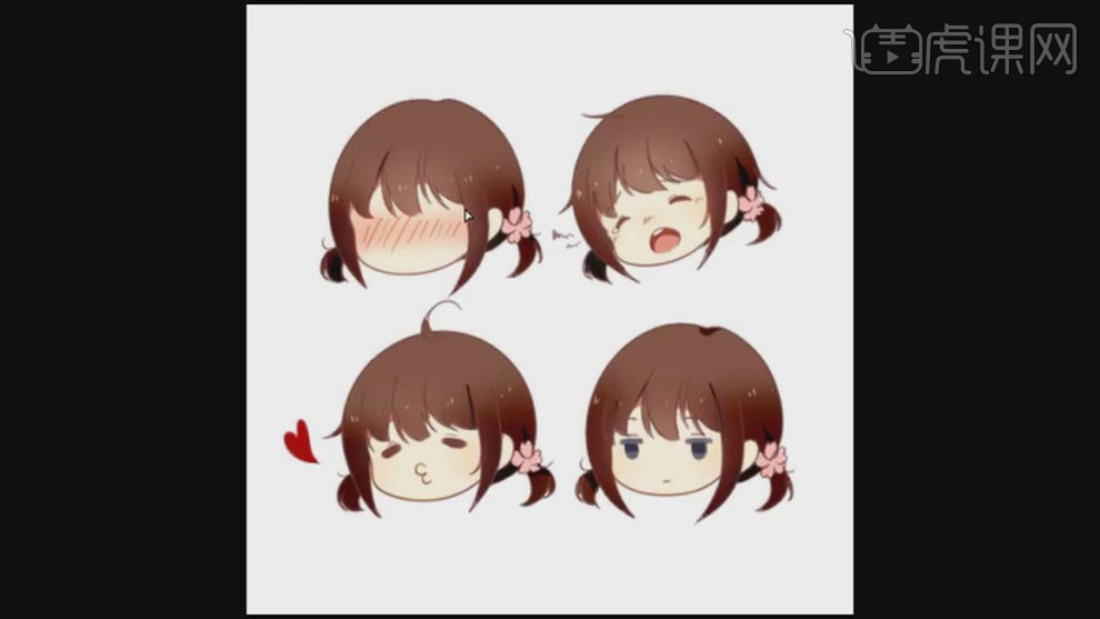 怎样用sai板绘设计表情包插画- 虎课网
