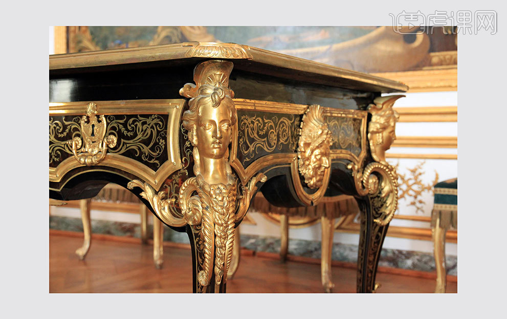 6,式样纹样主要元素:贝壳,涡卷纹,花环,花束,天使,弓箭,东方纹路.