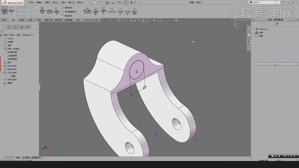 sw怎么测量直径SW-连接件案例拉伸切除的技巧图文教程作者：huke88发布时间：2022年04月18日 08：01_https://www.jmylbn.com_新闻资讯_第13张