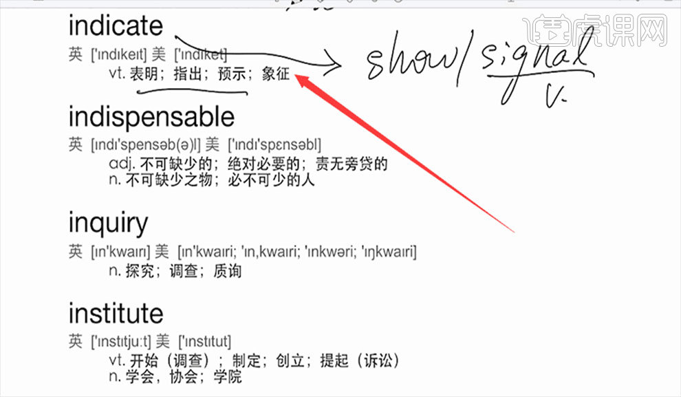 CET6-高频词汇精讲09-【大学英语六级词汇】图文教程- 虎课网