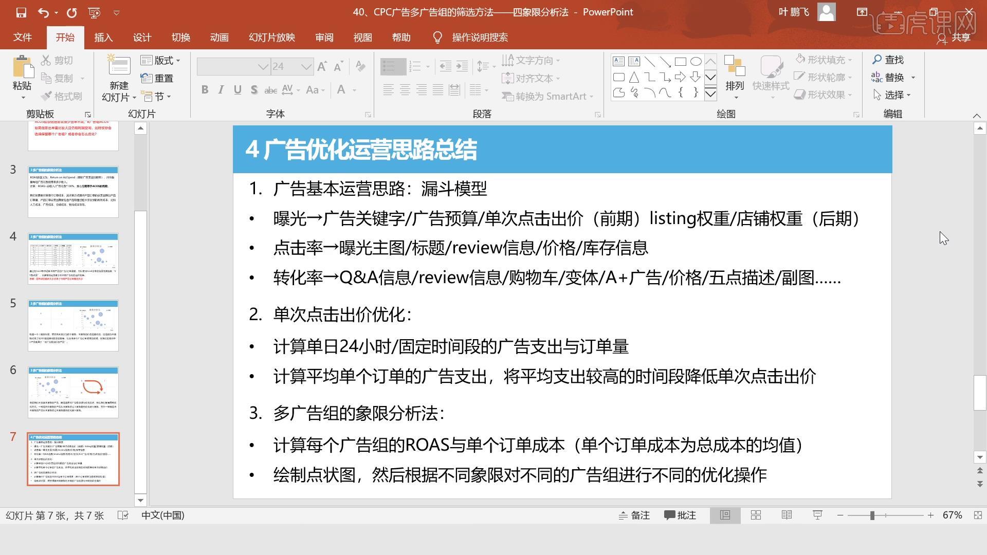亚马逊CPC广告多广告组的筛选方法——四象限分析法图文教程- 虎课网