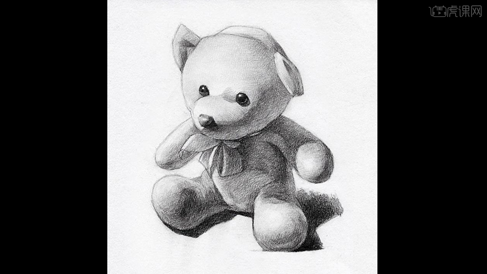 素描小熊玩偶图片