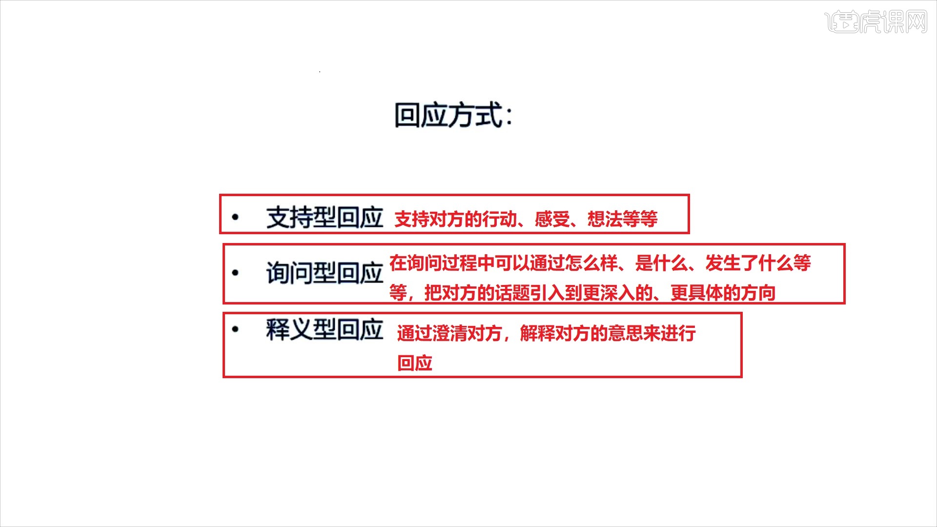 有效倾听及回应-跟朱老丝看段子学说话图文教程- 虎课网