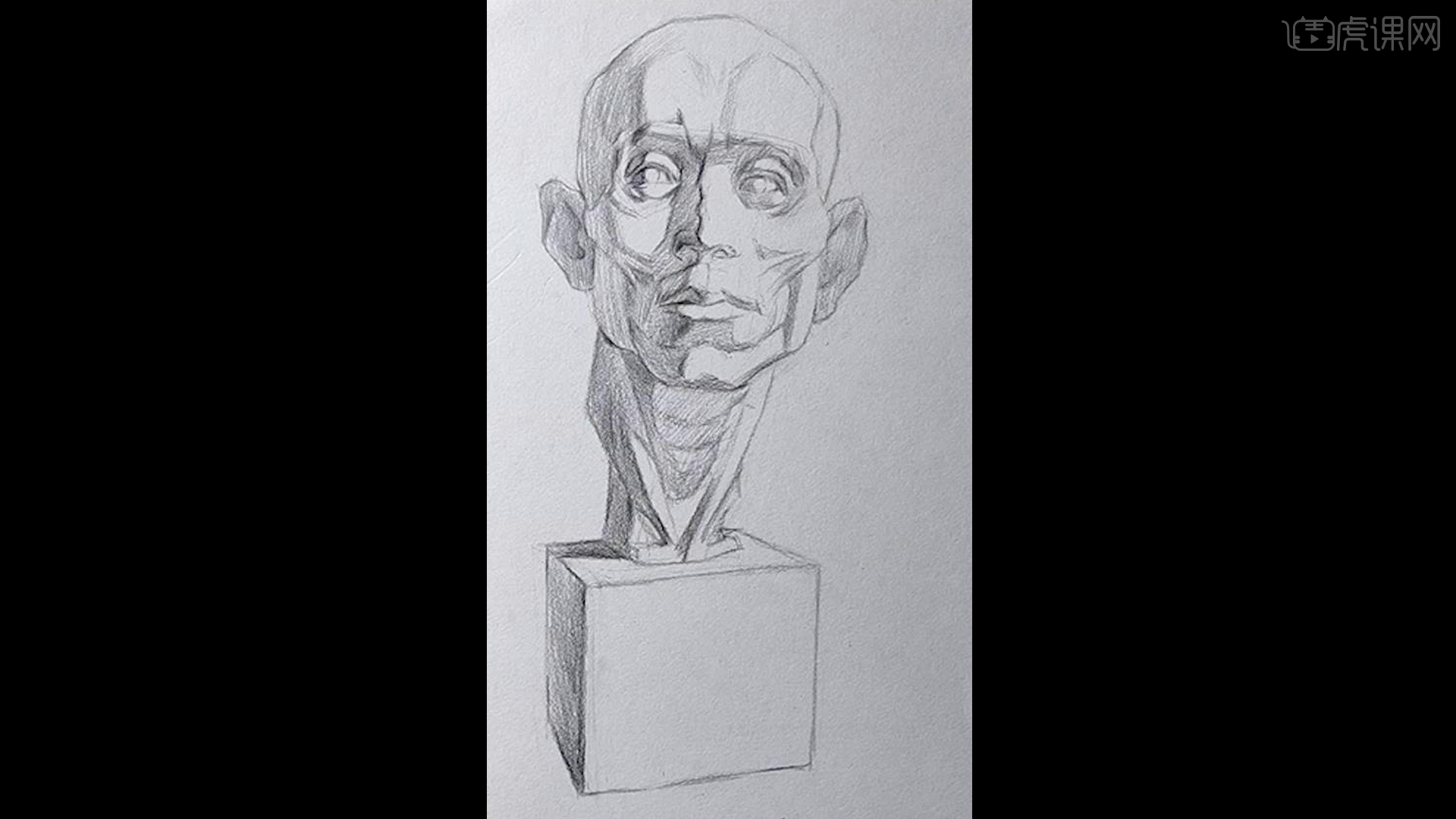 铅笔素描肌肉解剖石膏像之结构素描图文教程