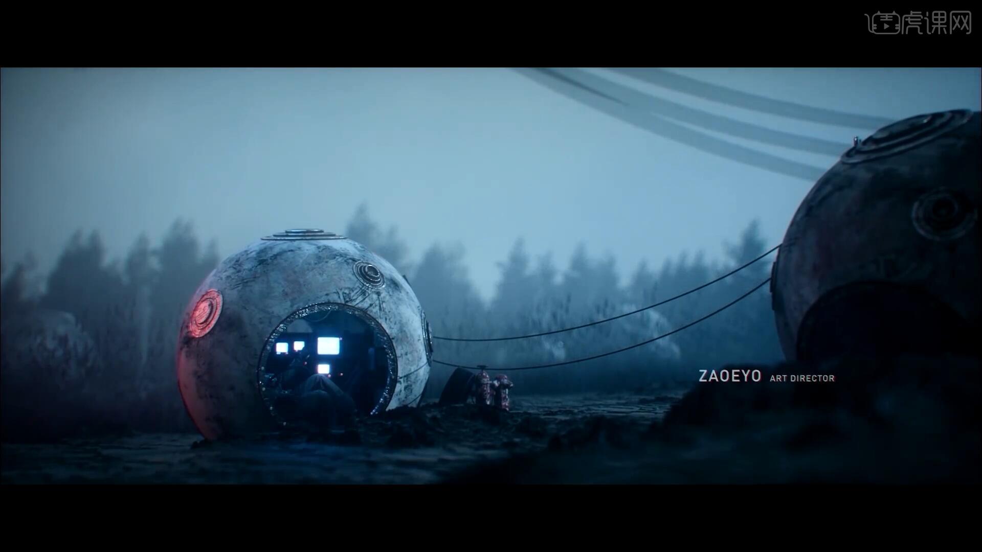 C4D+OC+AE-科幻太空舱制作全流程(2) - 影视动画教程_C4D(R19)、 Unfold3D、Substance Painter ...