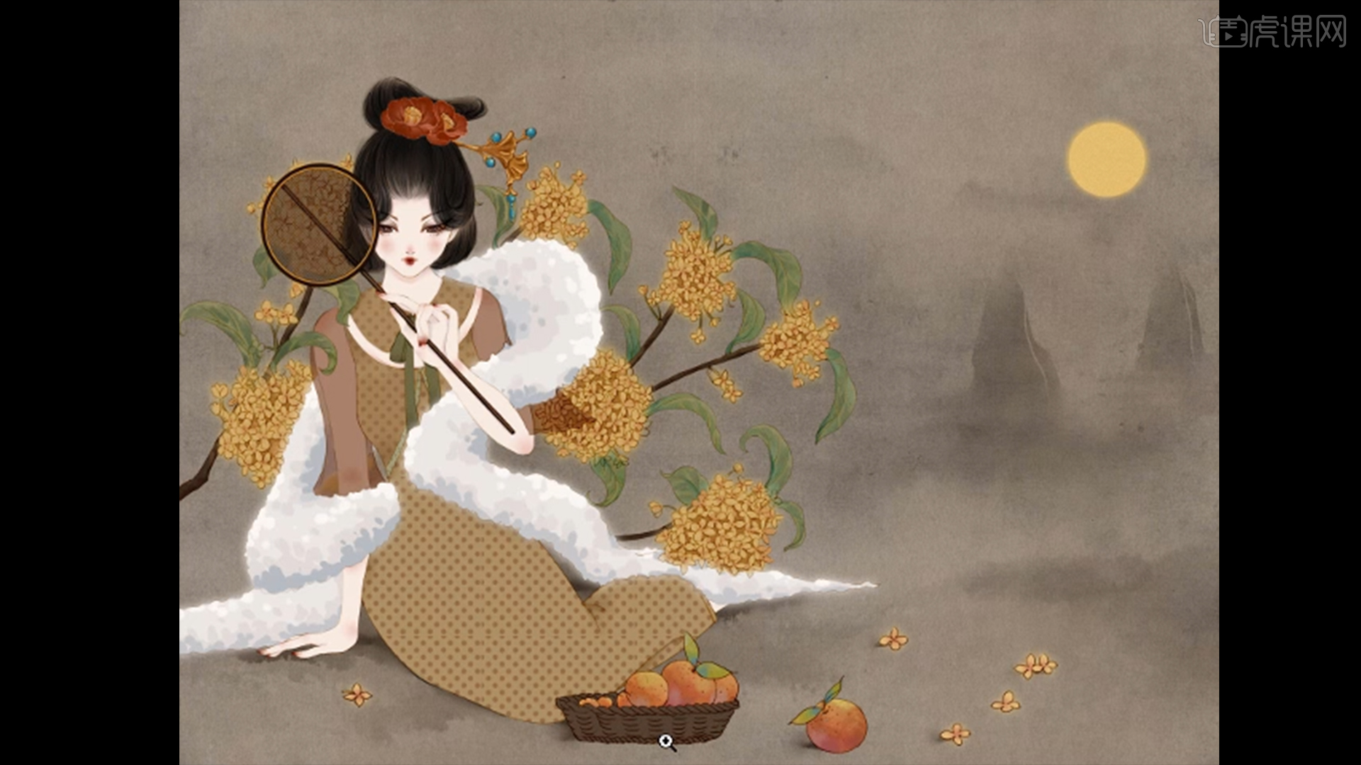 pssai板绘古风节气插画创作及绘画技法背景篇图文教程