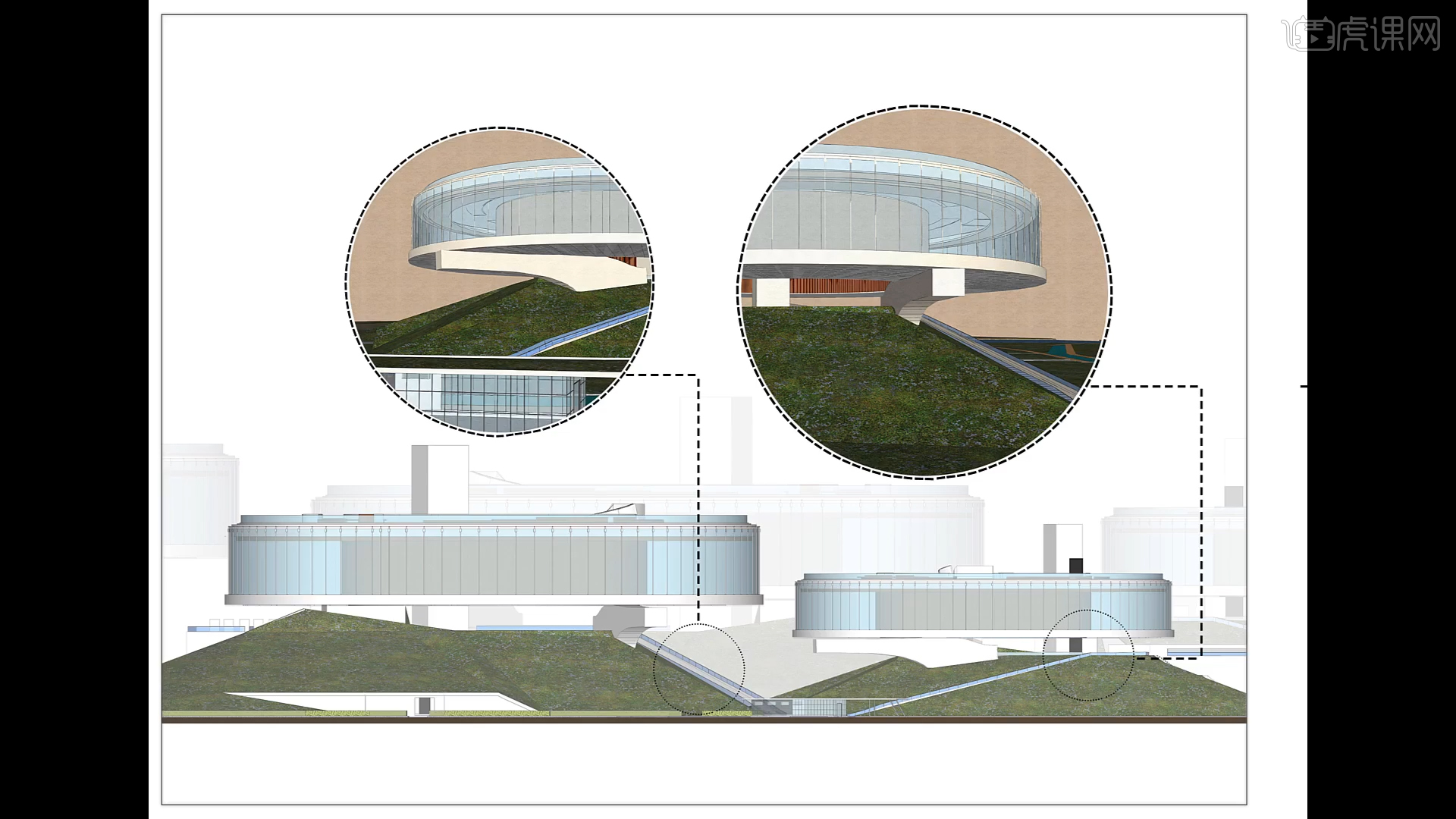 SU+PS-SU线稿输出-建筑表现分析图图文教程- 虎课网