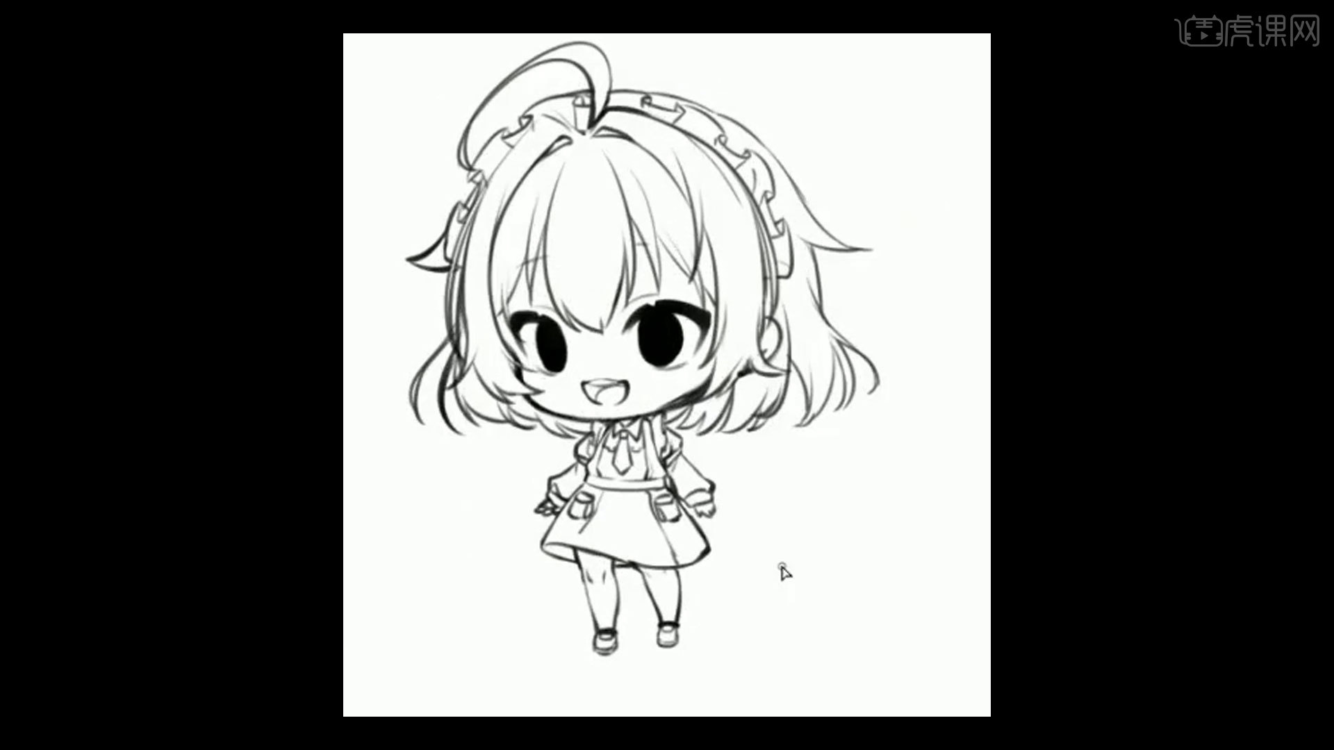 saiq版板绘可爱q版草稿怎么画图文教程