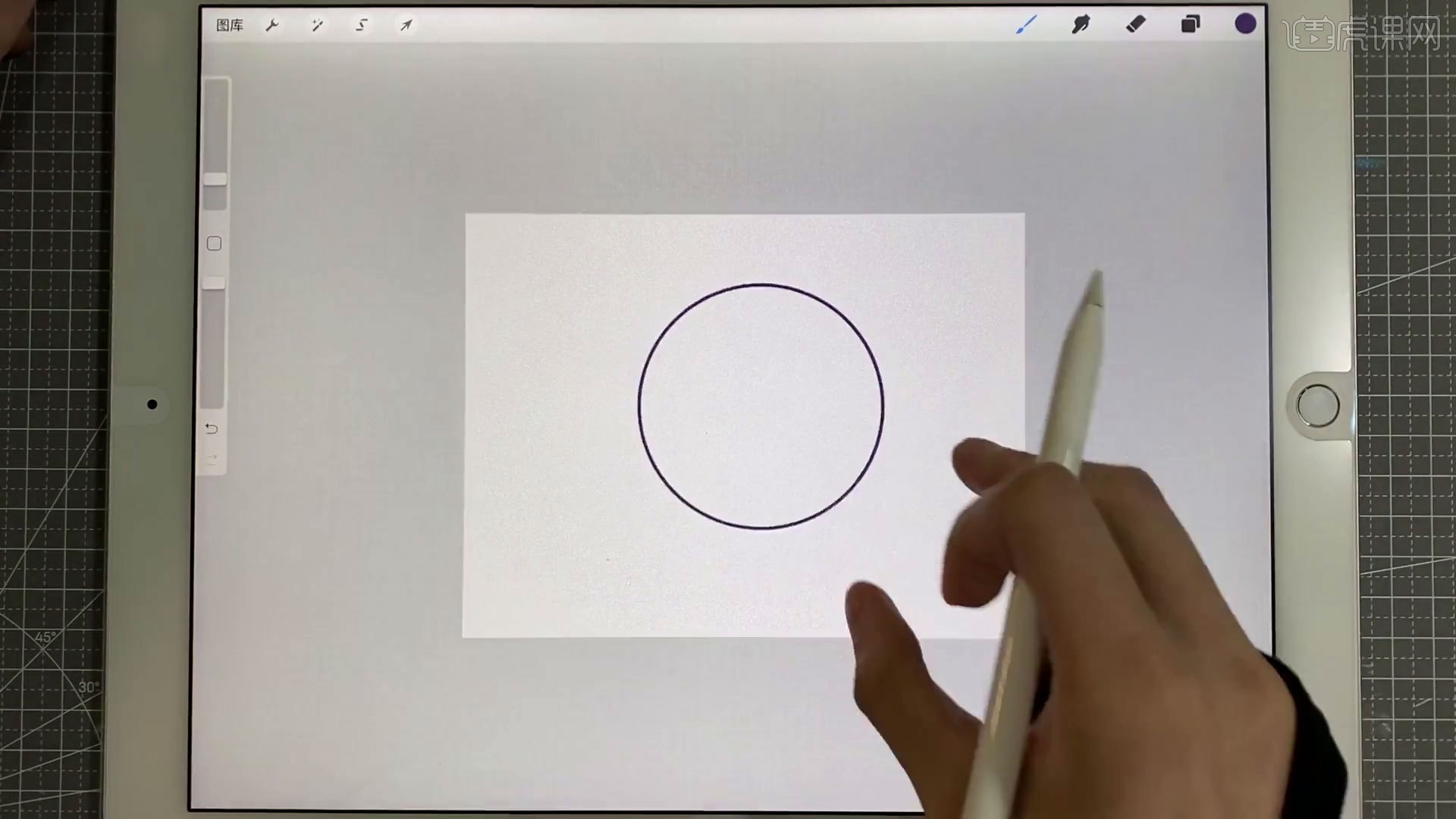 ipad怎么画正圆图片