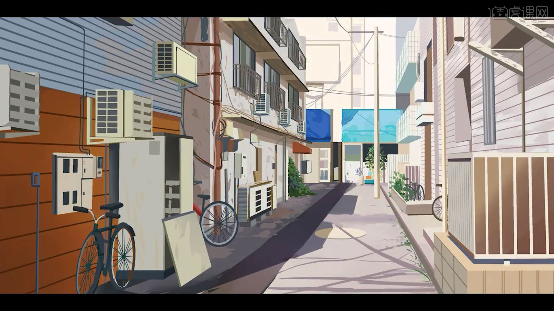 csp班会插画场景速途巷子图文教程